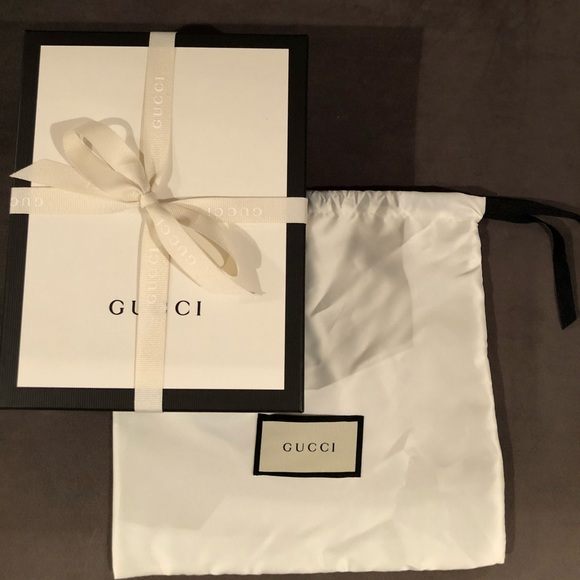 gucci dust bag and box